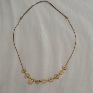 Madewell adjustable Gold Geometric Necklace